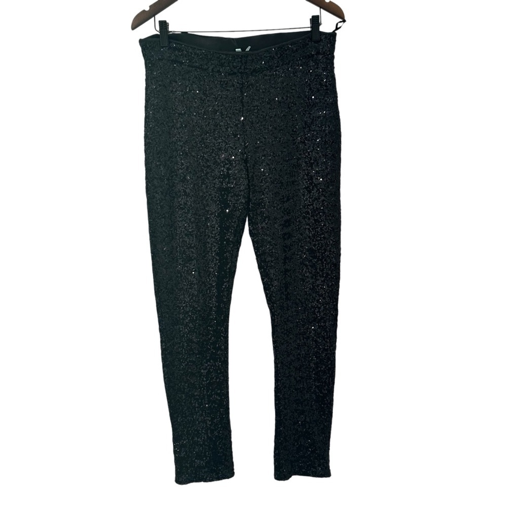 La Cite Black Sequin Pants